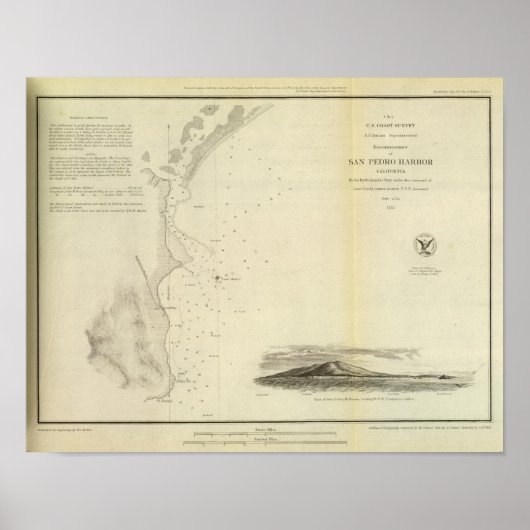 San Pedro Harbour, Calif Poster (Voorkant)