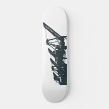 San Pedro Harbour Cranes Skateboard