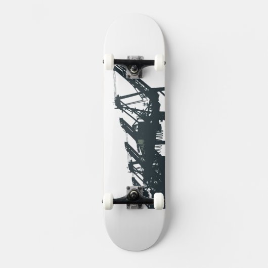San Pedro Harbour Cranes Skateboard (Voorkant)