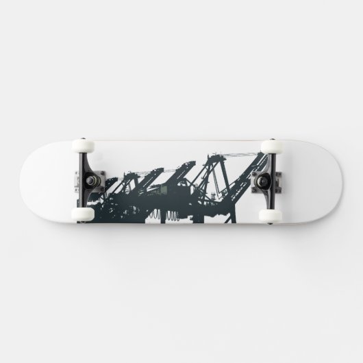 San Pedro Harbour Cranes Skateboard (Horizontaal)