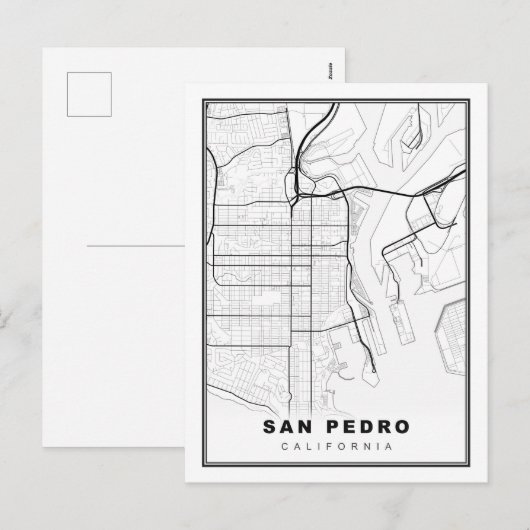 San Pedro Map Feestdagenkaart (Voorkant / Achterkant)