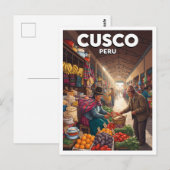San Pedro-markt, Cusco Peru Briefkaart (Voorkant / Achterkant)