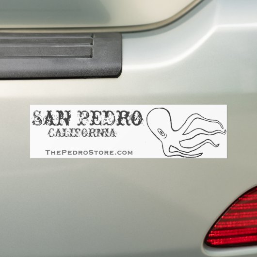 San Pedro Octopus Bumpersticker (Op auto)
