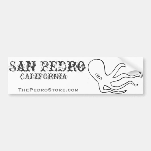 San Pedro Octopus Bumpersticker (Voorkant)