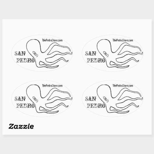 San Pedro Octopus Stickers (Vel)