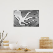 San Pedro Octopus Street Art Poster (Keuken)