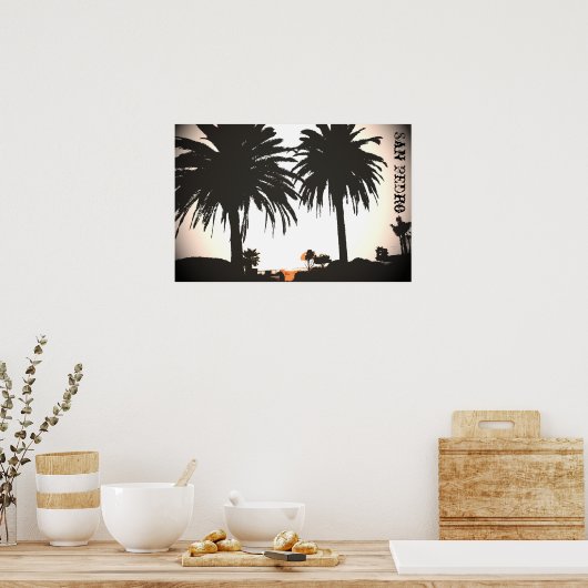 San Pedro Royal Palms Poster (Keuken)