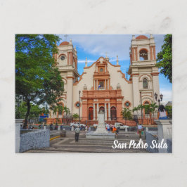 San Pedro Sula, Honduras Parque Central Briefkaart