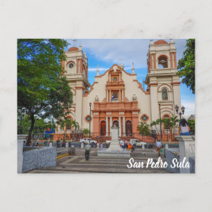 San Pedro Sula, Honduras Parque Central Briefkaart