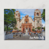 San Pedro Sula, Honduras Parque Central Briefkaart (Voorkant)