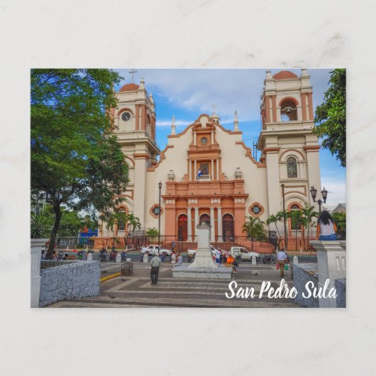 San Pedro Sula, Honduras Parque Central Briefkaart (Voorkant)
