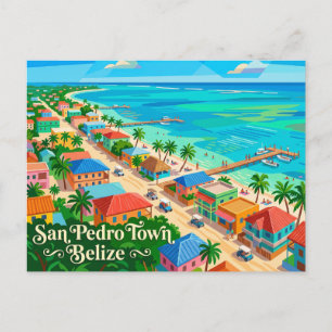 San Pedro Town Belize Briefkaart
