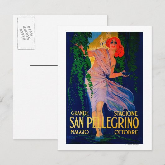 San Pellegrino posterEuropa Briefkaart (Voorkant / Achterkant)