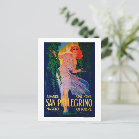 San Pellegrino posterEuropa Briefkaart (Staand voorkant)