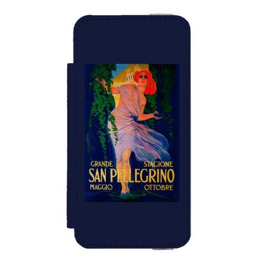 San Pellegrino  posterEuropa Incipio iPhone Portemonnee Hoesje (Voorkant Agenda)