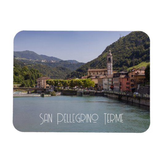 San Pellegrino Terme, Lombardije, Italië Magneet (Horizontaal)