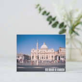 San Pietro Basilica in Vaticaanstad Briefkaart (Staand voorkant)