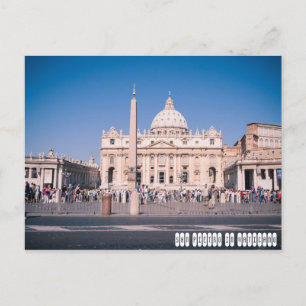 San Pietro Basilica in Vaticaanstad Briefkaart