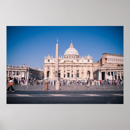 San Pietro Basilica in Vaticaanstad Poster (Voorkant)
