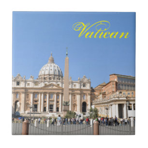 San Pietro-plein in Vaticaan, Rome, Italië Tegeltje