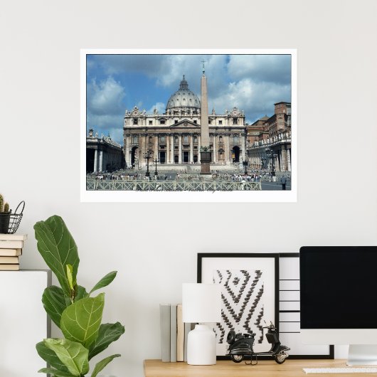 San Pietro - ROMA Poster (Thuiskantoor)