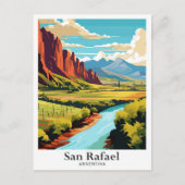 San Rafael Argentina Travel Illustratie Briefkaart (Voorkant)