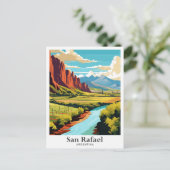 San Rafael Argentina Travel Illustratie Briefkaart (Staand voorkant)