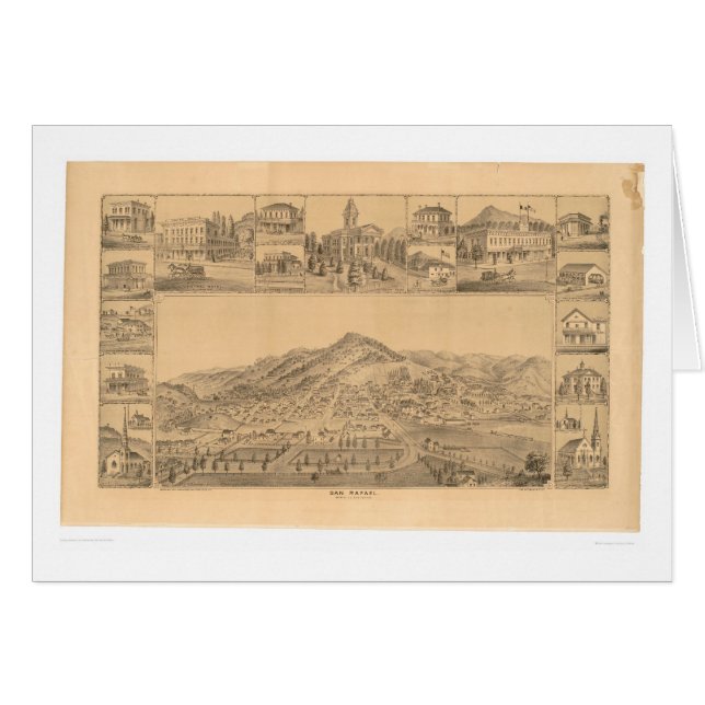 San Rafael, CA. Panoramische kaart (1576A) (Voorkant Horizontaal)