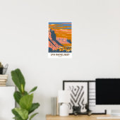 San Rafael Reef Utah Reis Kunst Vintage Poster (Thuiskantoor)
