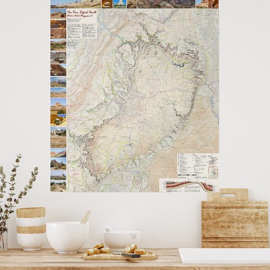 San Rafael Swell: de achtertuin van Utah Poster (Keuken)