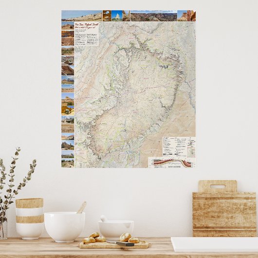 San Rafael Swell: de backcountry-speeltuin van Uta Poster (Keuken)