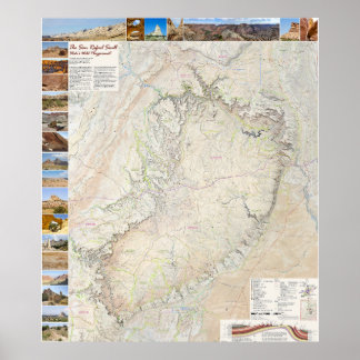 San Rafael Swell: de backcountry-speeltuin van Uta Poster
