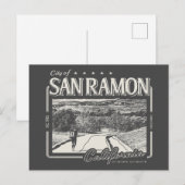 SAN RAMON CALIFORNIA BRIEFKAART (Voorkant / Achterkant)