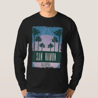 San Ramon Californië CA Antieke Vaporwave Retro 80 T-shirt