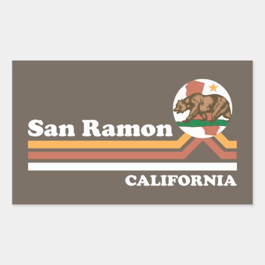 San Ramon Californië Rechthoekige Sticker (Voorkant)