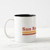  San Ramon Californië Tweekleurige Koffiemok (Links)