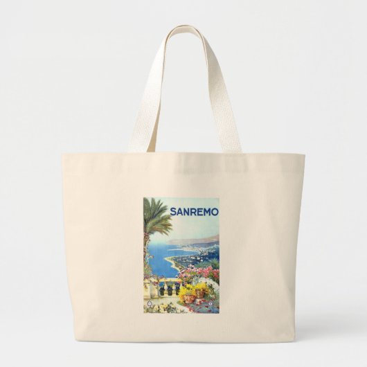  San Remo Italië Grote Tote Bag (Voorkant)
