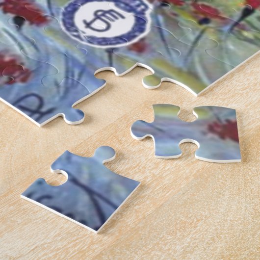  San Remo Italië - Illustratie reizen Europa Legpuzzel (Zijkant)