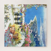  San Remo Italië - Illustratie reizen Europa Legpuzzel (Horizontaal)