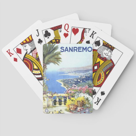  San Remo Italië Pokerkaarten (Achterkant)