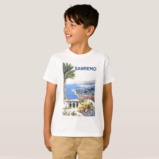  San Remo Italië T-shirt (Voorkant volledig)