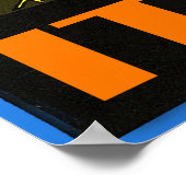 San Remo riviera, Italië, oud poster (Hoek)