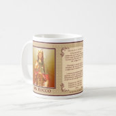 San Rocco - Italiaans - preghiera tazza Koffiemok (Voorkant links)