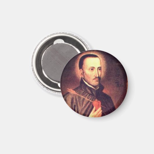 San Roque González de Santa Cruz Sleutelhanger Magneet (Voorkant / Achterkant)