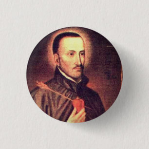 San Roque González de Santa Cruz Sleutelhanger Ronde Button 3,2 Cm