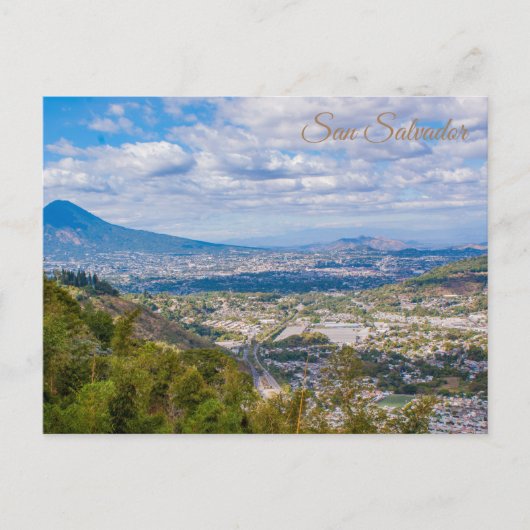 San Salvador City Briefkaart (Voorkant)