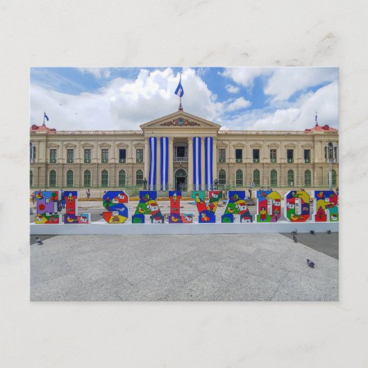 San Salvador, Palacio Nacional Briefkaart (Voorkant)