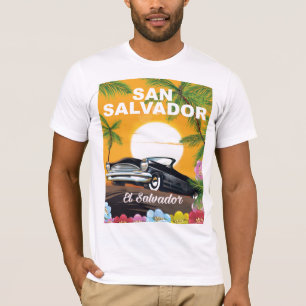 San Salvador, retro-reisposter El Salvador. T-shirt