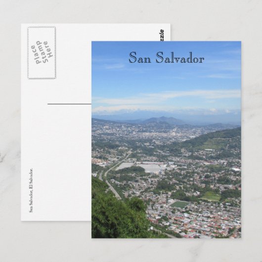 san salvador uitzicht briefkaart (Voorkant / Achterkant)