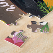 San Salvador Vintage-poster Legpuzzel (Zijkant)